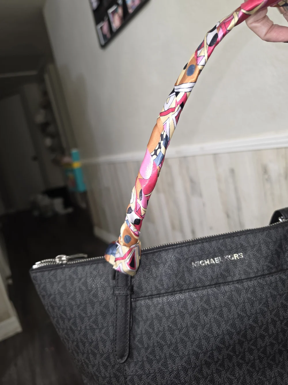 THREE Silky Multicolor Patterned Skinny Scarves / Twillies - NWOT